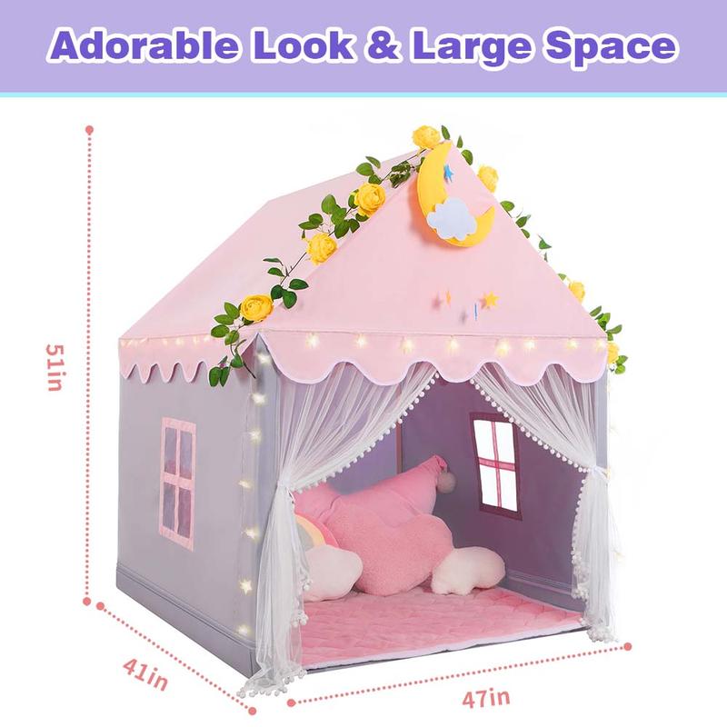 Enchanting Princess Playhouse Tent - Perfect for Indoor Fun and Imaginative Play for Kids