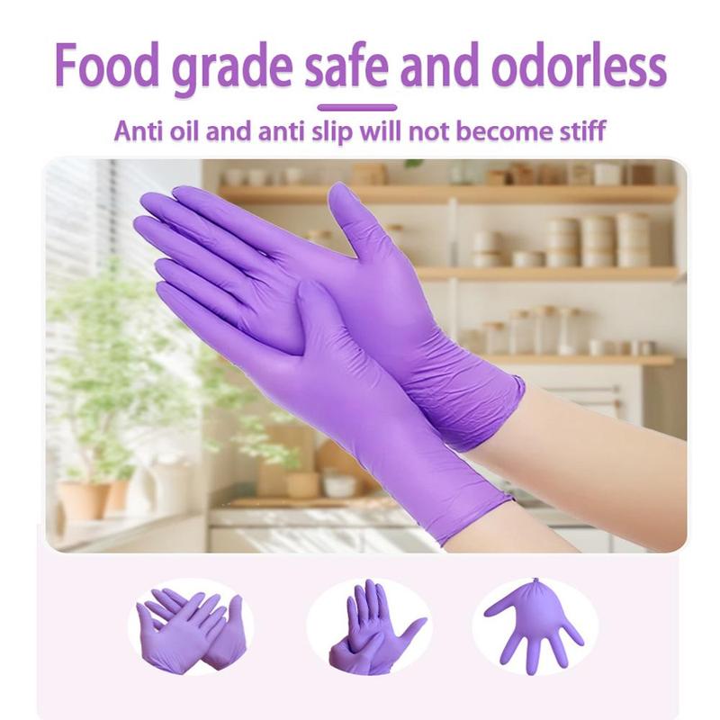 Disposable Nitrile Gloves, 50/100pcs Disposable Cleaning Gloves, Household Kitchen Cleaning Gloves, Home Care Supplies