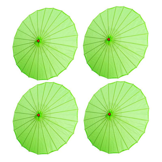 Set of Four (4) 33" Japanese Chinese Umbrella Parasols for Wedding Parties, Photography, Costumes, Cosplay, Decoration and Other Events