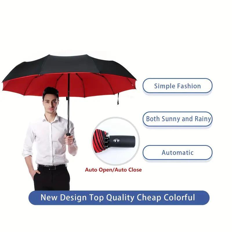 Automatic Double Layer Umbrella, Foldable Umbrella, Rain Umbrella, Sun Umbrella, Umbrella for Outdoor, Home Supplies, Camping Accessories, Gift Ideas