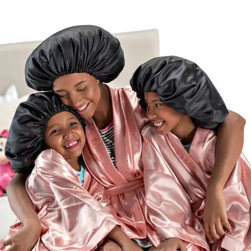 Dompel Satin Hair Cap for Frizz-Free Sleep, Model 392 (2 PCS)