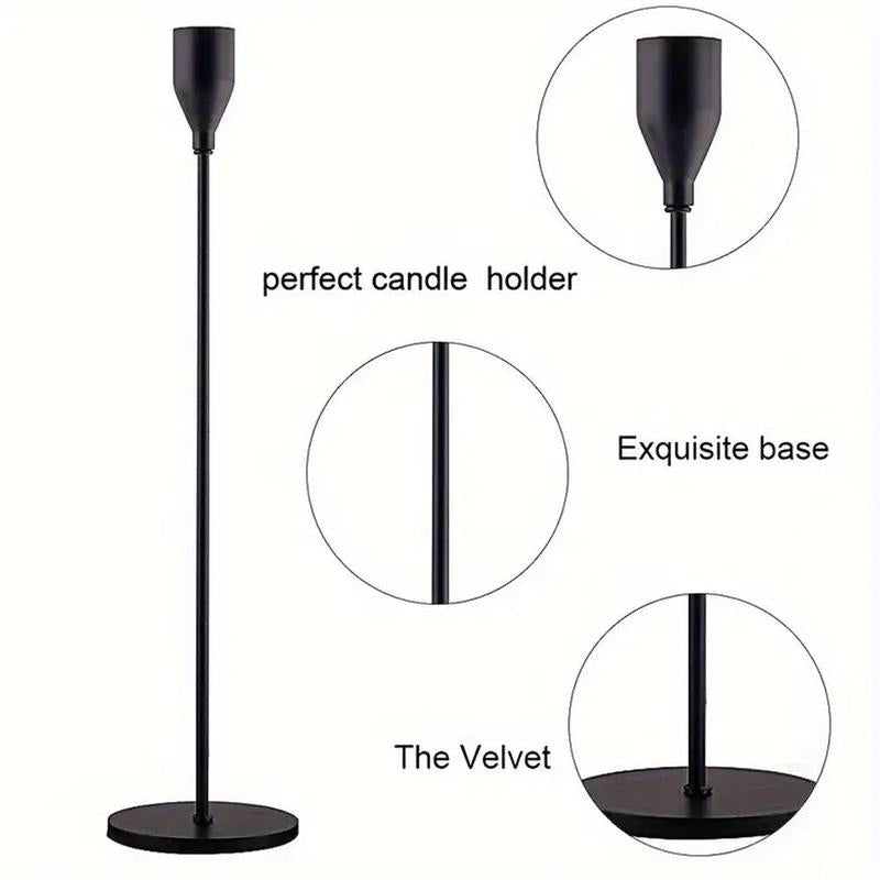 Simple Candle Holder, 3pcs/set Metal Candlestick Stand, Decorative Candle Support for Home Party Wedding, Unique Valentine's Day Gift, Exclusive For Valentine's Day