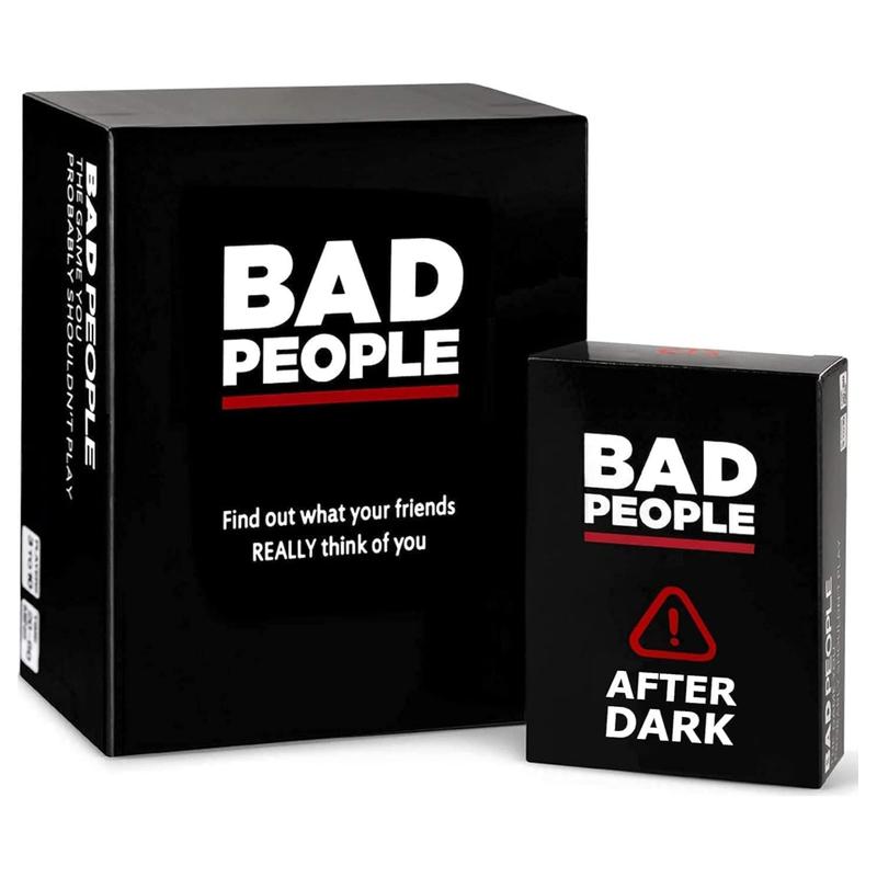 BAD PEOPLE Party Game + NSFW Expansion Set - Hilarious Adult Card Game for Fun Parties and Board Games Night with Your Group - Find Out What Your Friends Really Think of You