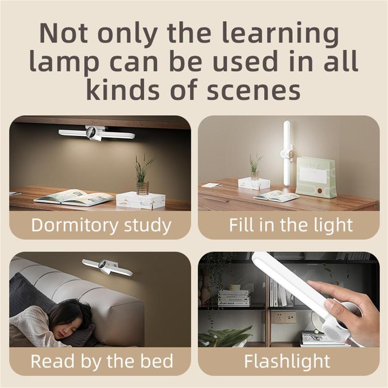 LED Night Light, Rechargeable Clock, Dimmable LED Night Light, Alarm Clock for Bedroom, Study Room, Living Room