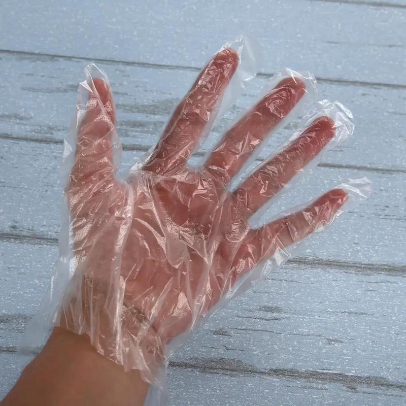 500pcs Disposable Glove, Plastic Glove, Multifunction Cleaning Glove For Home Kitchen Bathroom