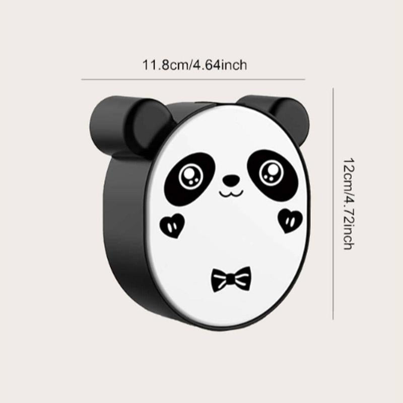 Multi-function Flip Top Cute Panda Design Soap Box (1 Piece), Punch-free Wall Mounted Panda Toilet Paper Roll Holder, Roll Paper Rack for Toilet & Bathroom