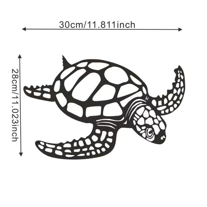 1 Piece Sea Turtle Pattern Wall Decoration, Modern Metal Wall Art, Wall Decor For Home Living Room Bedroom Office Decoration