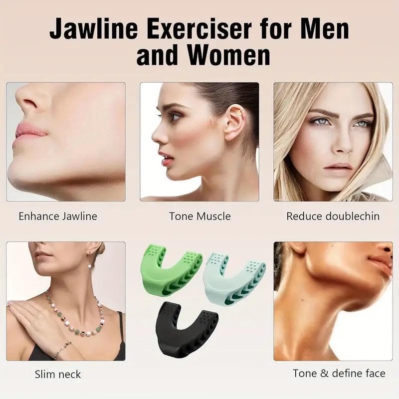 Facial Exerciser, 1 Set Jawline Exerciser for Tighten, Tone & Strengthen, Face Muscle Training Tool for Men and Women, Comfort Jawline Shaper, Gym Equipment