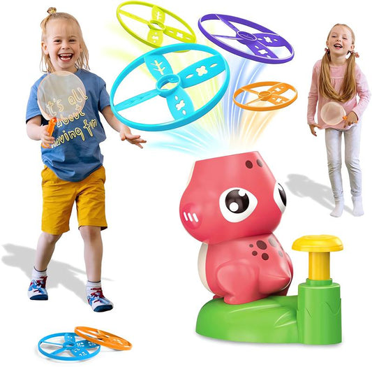 Flying Discs Launcher Toy, Outdoor Toys for Kids Ages 4-8, Butterfly Catching Game, Summer Outside Backyard Activities Toys for Kids, 3+ Year Old Boys Girls Birthday Gift Ideas