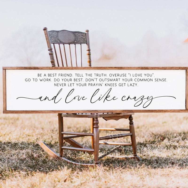 Love Like Crazy Sign, , Wedding Gift, Bedroom Wall Art, Poster No Framed