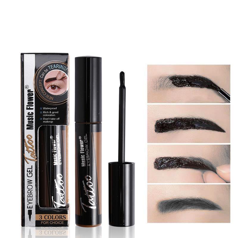 Peel & Reveal Eyebrow Cream, Waterproof Long Lasting Eyebrow Tinted Cream, Smudge Proof Sweatproof Peel off Eyebrow Gel, Music Festival Makeup Essentials, Cosmetic Gift for Women