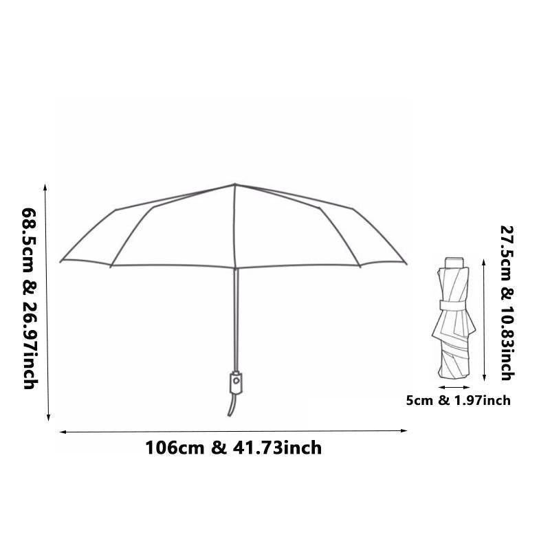 Solid Color Windproof Umbrella, Waterproof Foldable Manual Umbrella, Umbrella for Men & Women Travel, Business, Outdoor, Travel Essentials