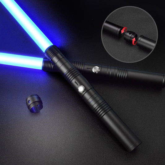 2 In 1 Lightsaber, 2 Pack Type-C Rechargeable Light Saber, 14 RGB Colors Kids Duel Lightsaber For Adults and Kids Aged 5 Above