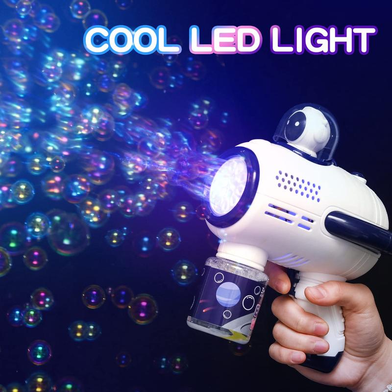 [12DAYS]Automatic bubble gun astronaut modeling 10000+ bubble color light 360¡ã per minute without leakage