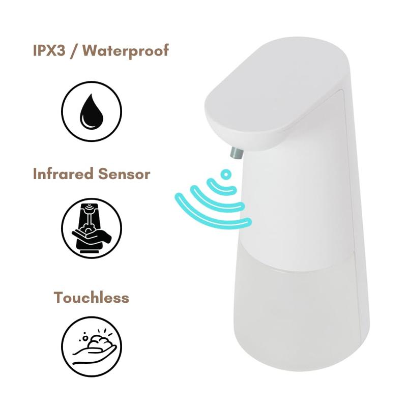 Automatic foam soap pump dispenser, stores the foam tank, and automatically pours out a certain amount of soap liquid on contact