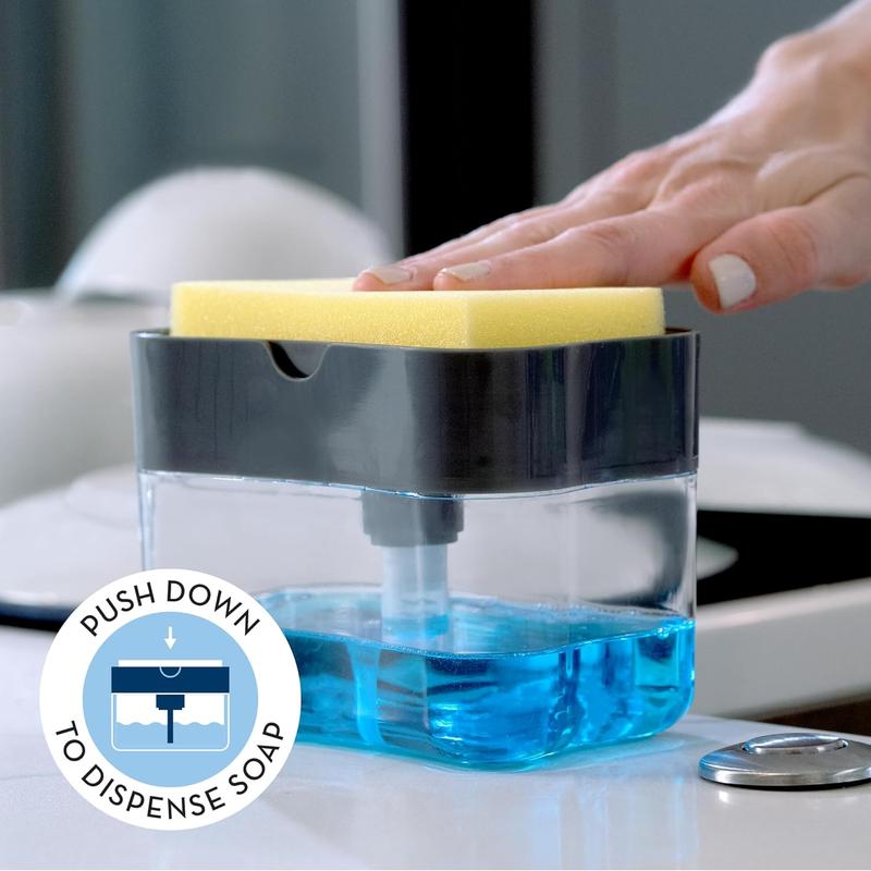 Multi-purpose at home, suitable for kitchen sink, bathroom, dish soap dispenser and sponge holder