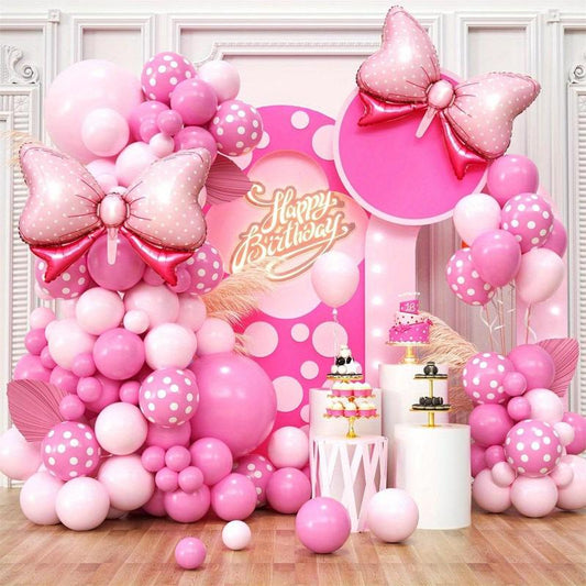 Romantic Valentine's Day Ornaments, 100pcs/set Balloon Garland Kit, Latex Decorative Bobo Balloon, Inflatable Bubble Ball for Party Festive Wedding,?Mean Girls Decorations