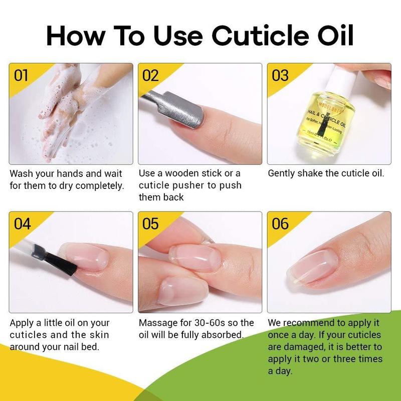 MODELONES Nail & Cuticle Care Strengthener Oil Vitamin E + B Fragrance-Free Cuticle Revitalizing Oil 15ml