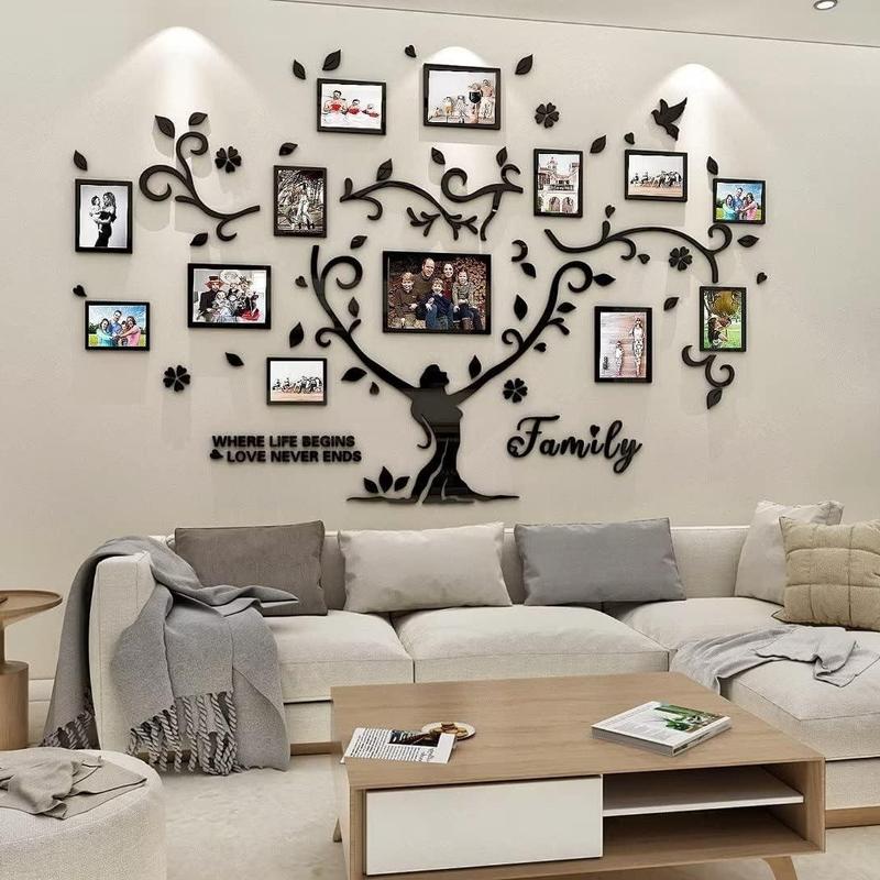 3D Home Waterproof Wall Sticker-DIY Photo Frame Photo Living Room Bedroom Home Decorative Sticker Gift Ornaments Set Tiles Sticker