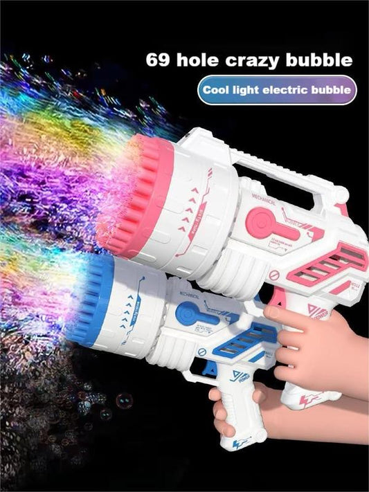 Bubble Machine Gun, 69 Holes Bubbles Gun Kids Toys for Boys Girls Age  4 5 6 7 8 9 10 11 12 Year Old, Summer Outdoor Toy Birthday Wedding Party Favors Gifts