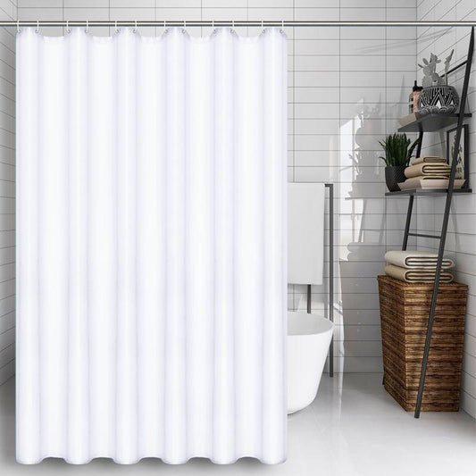 Solid Color Shower Curtain, Waterproof Shower Curtain with 12 Hooks, Bathroom Shower Curtain Bathtub Partition, Home Decor for Bathroom