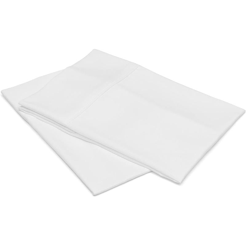 Lightweight Super Soft Easy Care Pillow case, Standard, Bright White, Pack of 2, 30" L x 20" W, Pillows Not Included