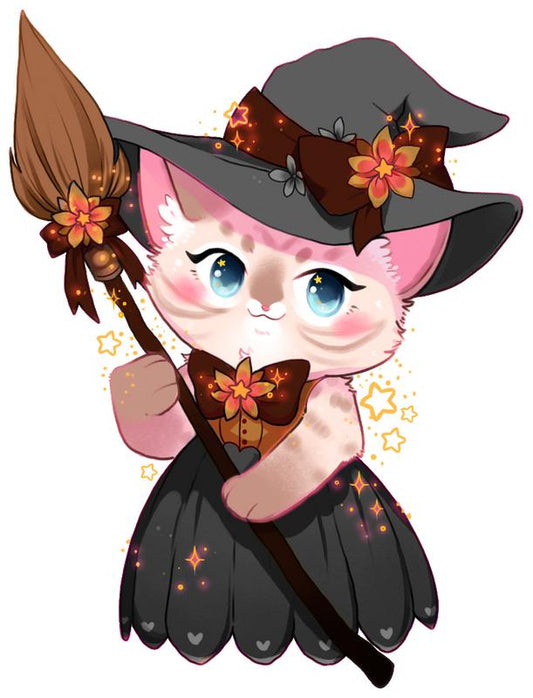 Witch Cat Sticker