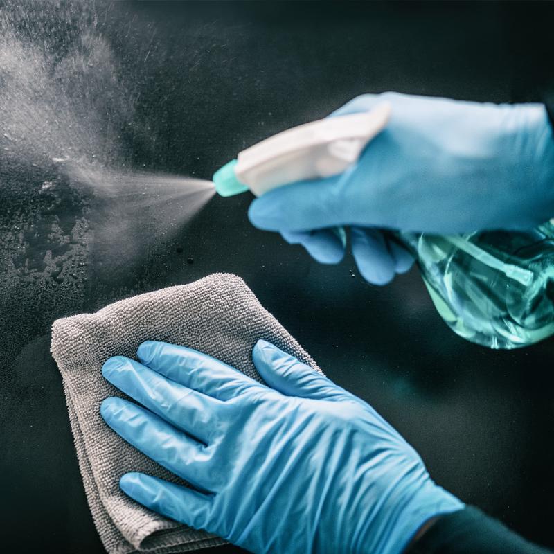 GP Craft Blue Nitrile Standard Disposable Gloves, 4mil, Powder-Free, Latex-Free, Waterproof, Non-Slip, 4mil Thickness, for Household Cleaning