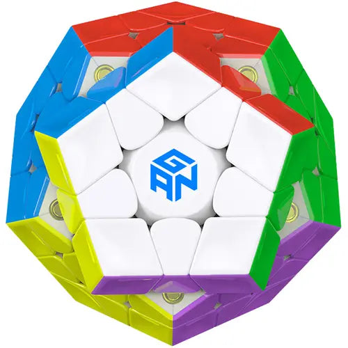 GAN Megaminx M, 3¡Á3 Magnetic Speed Cube, Gans Megaminx M Stickerless 3 by 3 Magic Cube, Pentagonal Dodecahedron Concave Shape Puzzle Toy,Kids Children Christmas Gift ,Birthday Gifts