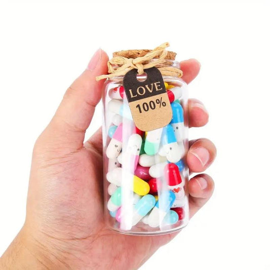 Capsule Gift Bag, Creative Love Letter Capsule Bottle for Women & Men, Gift Packaging Supplies for Wedding Birthday Festival