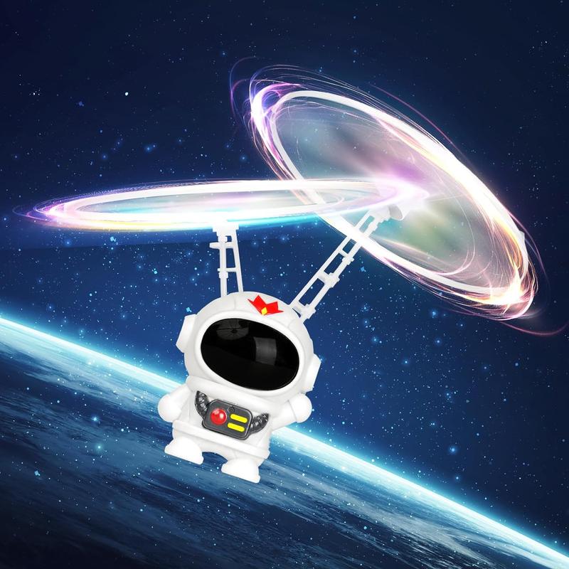 Astronaut Flying Toys for Kids Flying Orb Ball Toy Hand Operated Drones with LED Light Flying Ball Drone Indoor Outdoor Boys Girls Adults Gifts