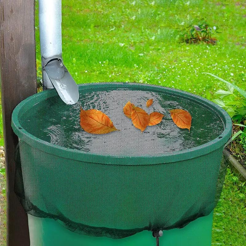 Rain Barrel Cover (1 Count), Outdoor Rain Water Collection Net Cover, Mesh Rain Barrel Cover, Filter Rain Barrel Cover for?Garden