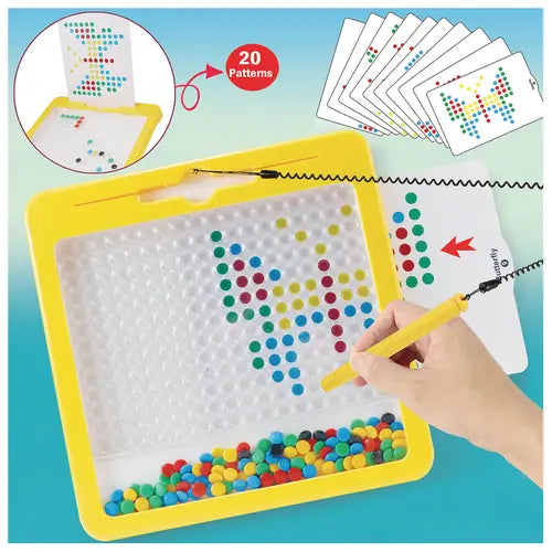 FREE TO FLY Magnetic Drawing Board Sensory Activity: Montessori Toy for 3-5 Year Old Toddlers, Airplane Travel Essentials, Road Trip Games, Birthday Gifts for Kids Ages 3-8