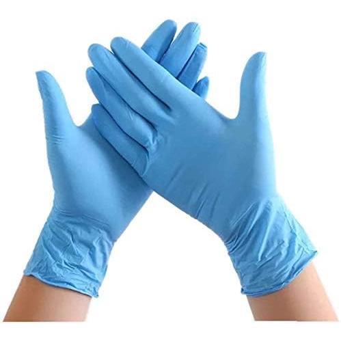 100PCS Gloves, Latex Free, Powder Free, Non-Sterile,Food Handling Use (Large, Blue #1)