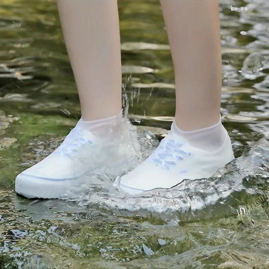 Waterproof Thickened Non-slip Shoe Covers (1 Pair), Outdoor Rubber Latex Shoe Cover, Men & Women Shoe Cover for Outdoor Working