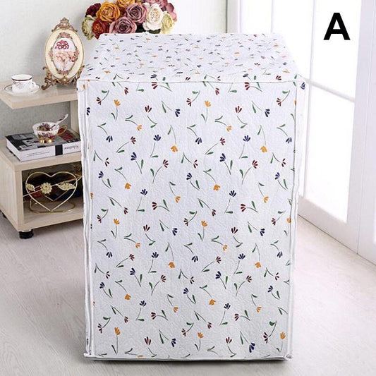 Modern Print Pattern Washing Machine Dust Cover (1 Piece), Waterproof Foldable Reusable Washing Machine Rain Cover For Home Decor