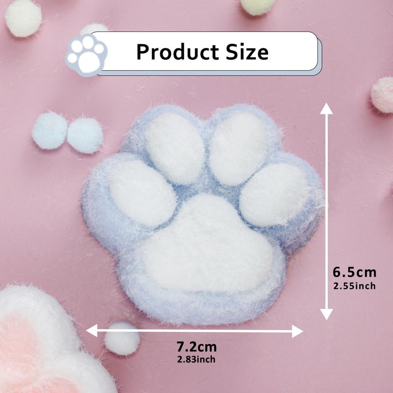 [New Arrival ] Blue & Pink 2 Pack Taba Squishy Cat Paw Stress Relief toy Fidget toy Novelty Gifts For Kids And Adult Handmade Gift ricecakesquishy stressball glassslime ogslimes relax toy crunch slime silent fidgettoys