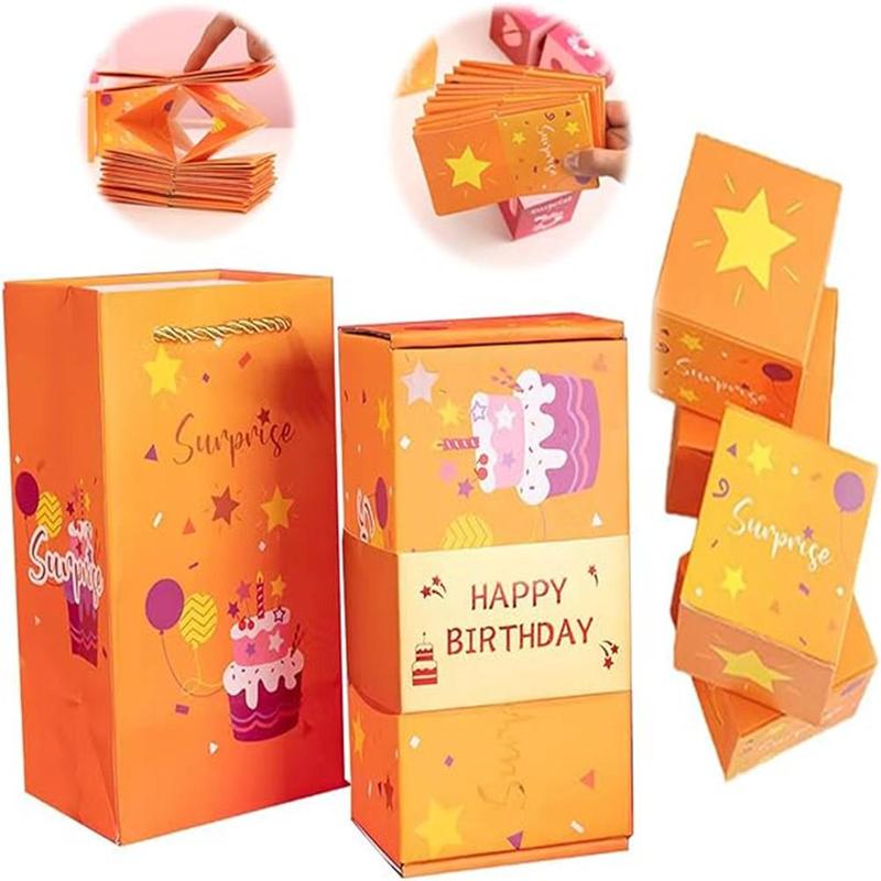 Creative Surprise Gift Box Set, 1 Set Including 1 Gift Bag & 1 Gift Box & 10/12/16/20 Surprise Bounce Gift Box, Birthday Party Supplies, Mean Girls Decorations