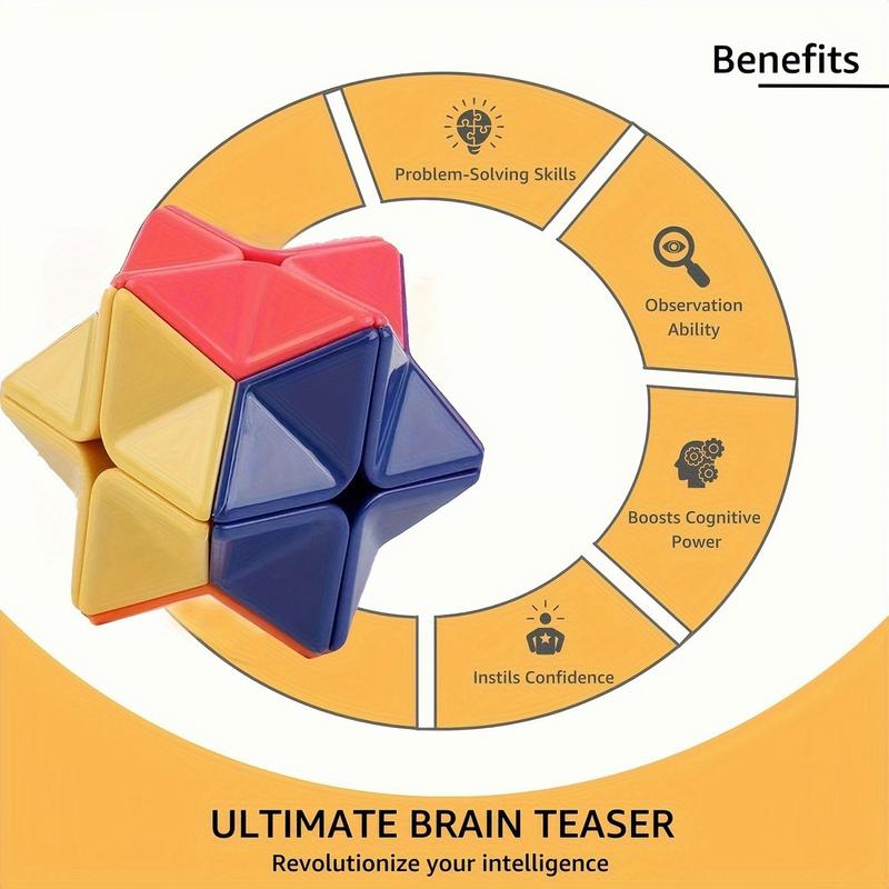 1 Piece, Beginner Polygon Rubik's Cube, Magic Quick Pressure Elimination Brainstorm Puzzle, Adult Quick Pressure Elimination Brainstorm Rubik's Cube, Perfect Easter Gift, Valentine's Day, Friendship Day, Friends Birthday Present Pressure Reduction Toy