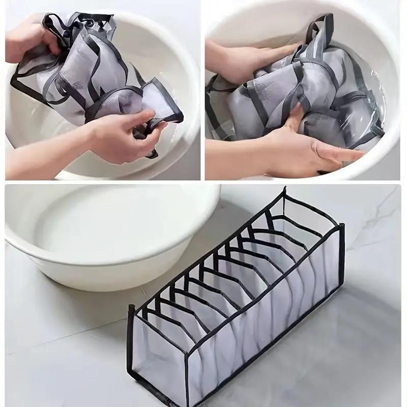 Foldable Underwear Storage Box (1 Piece), Space-saving Wardrobe Clothes Organizer, Suitable For Pants, Shirts & Panties