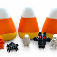 Candy Corn Halloween Mini's - Festive Spooky Fun Decorations