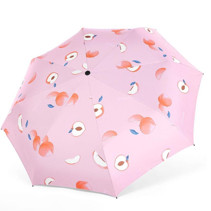 Cute Cartoon Pattern Umbrella (1 Piece), 3-fold Automatic Umbrella, Foldable Umbrella for Outdoor, Household Umbrella for Daily Use