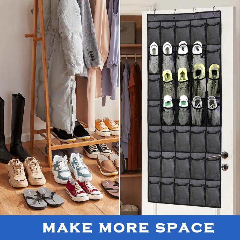 Shoe Storage Hanging Bag, 1 Count 35 Pockets Door Back Shoe Storage Organizer, Collapsible Shoe Organizer for Home Bedroom, Dorm Essentials, Room Accessories