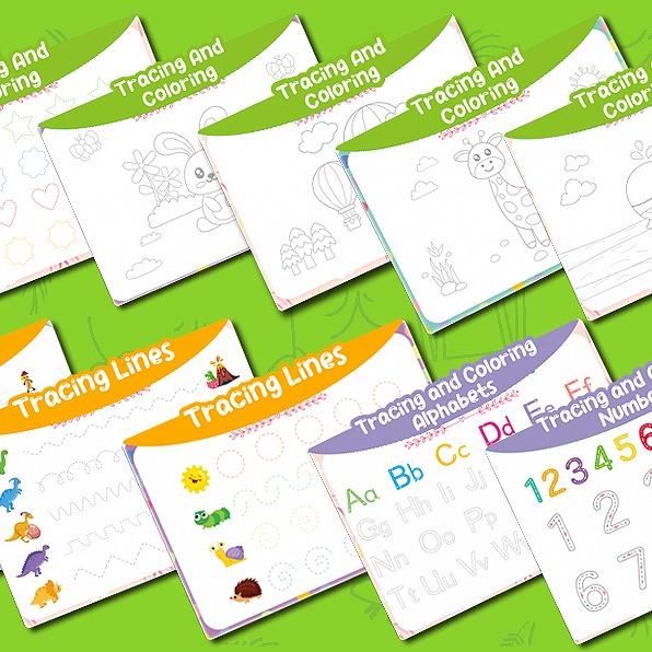 32 and 35 Themes Educational Toy- Montessori Toys -  Learning Materials Gifts Dinosaur Alphabet Arts and Crafts  Learning Activities for  Ages 4 5 Birthday and Christmas Gifts