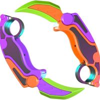 3D Printed Gravity Claw Knife Toy Stress Relief Fidget Hand Gripper Sensory Toys Decompress Push Card Gifts