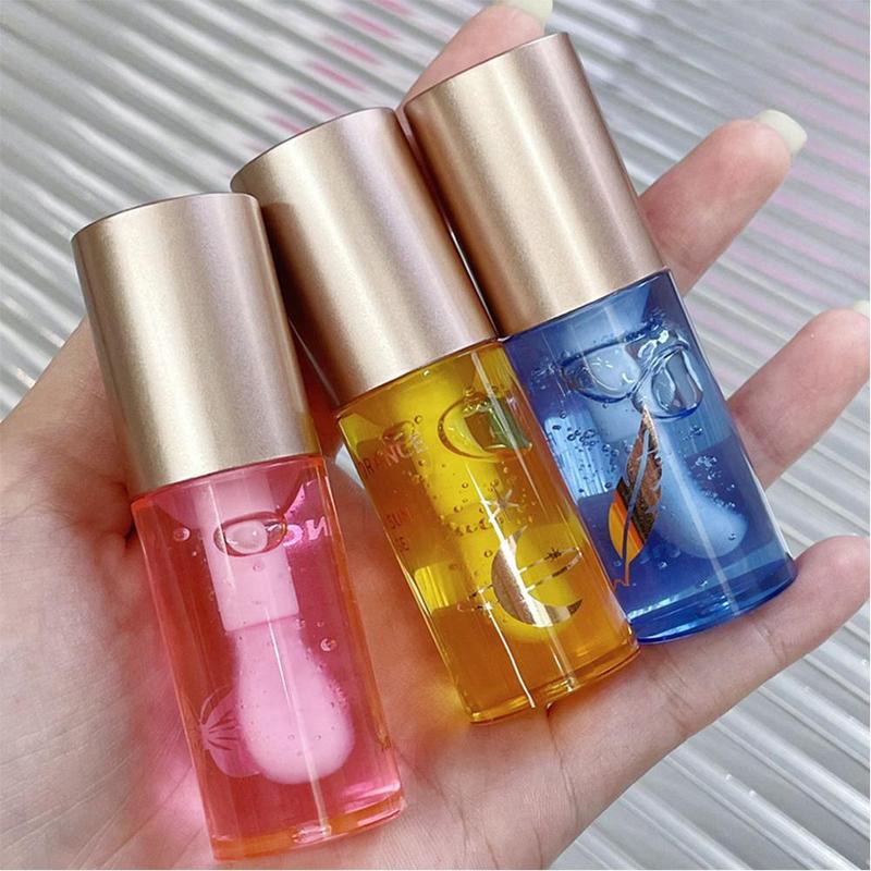 Moisturizing Lip Oils, 3 Counts Long Lasting Nourishing Lip Balms, Liquid Lip Balm, Lip Gel Lip Mask Lip Care Products for Women & Girls