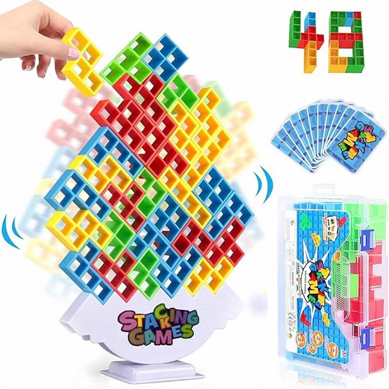 Balance Stacking Building Blocks Fun For Team Family Friends Game