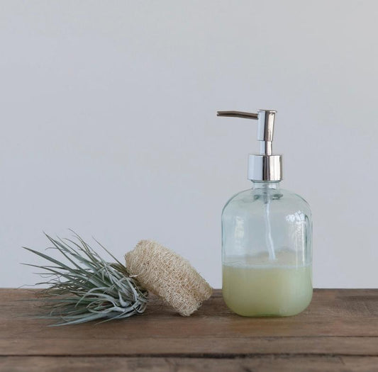 Pumped Up Recycled Glass Soap Bottle