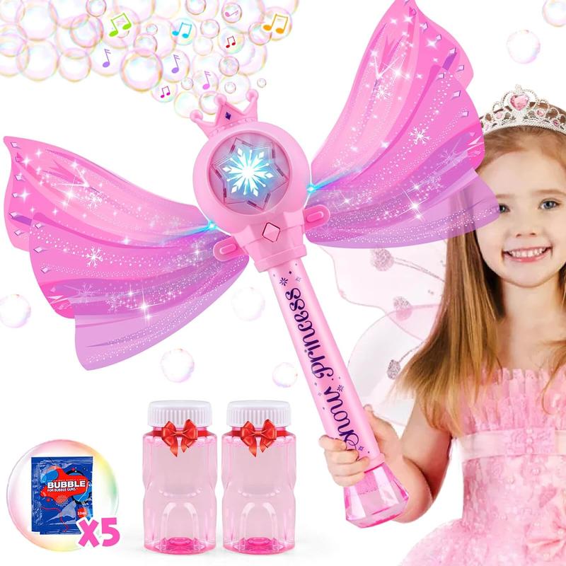 Light Up Bubble Wand Outdoor Toys for Girls Bubble Party Favors for Kids Birthday Gifts Girl Toys bubblewand