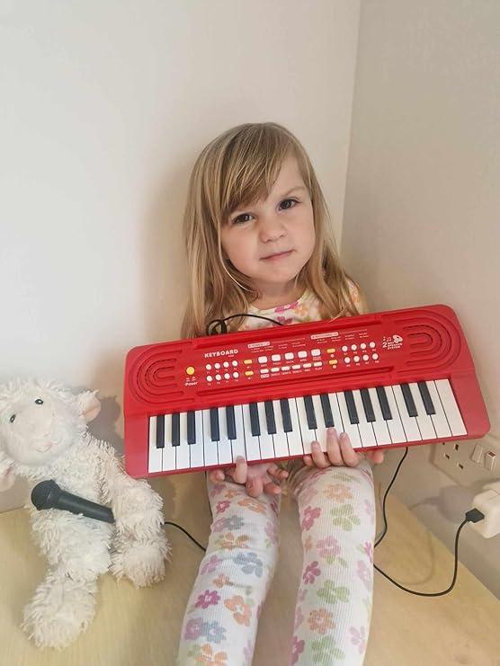 Kids Toy Piano Keyboard for Kids Music Toys for 3+ Year Old Electronic Keyboard Piano for Beginners Kids Piano With Microphone Toys for 3 4 5 6 7 8 Year Old Boys Girls Gifts Ages 3-8